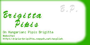 brigitta pipis business card